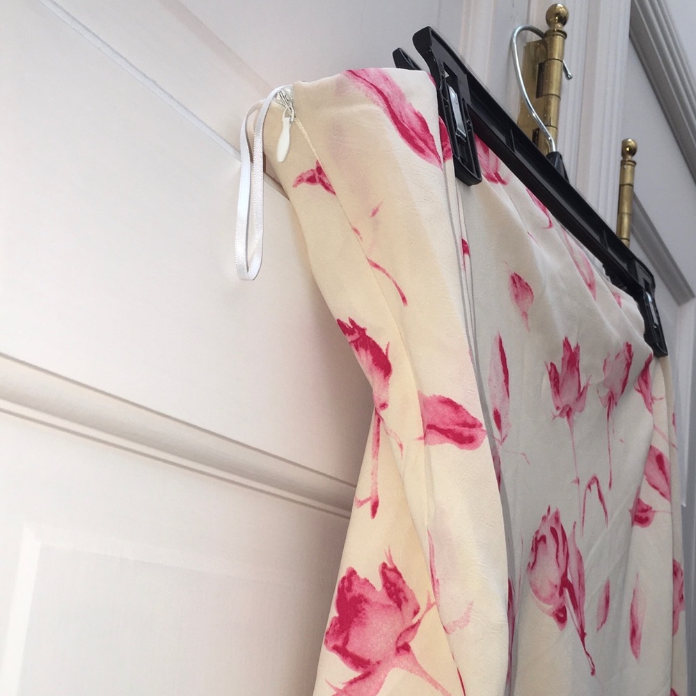 Princess Polly Mangoes Floral Print Cream Pink Maxi Long Skirt - Picture 6 of 12
